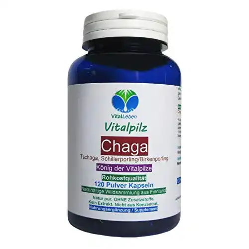 Chaga VitalLeben /Ts Birken ANTIOXIDANTIEN Vitalpilz 120 Kaps.