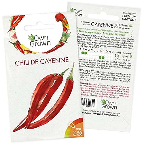 Die beste chili samen owngrown chilisamen chili de cayenne Bestsleller kaufen