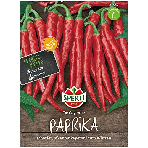 Chili-Samen Sperli Premium Paprika Samen De Cayenne