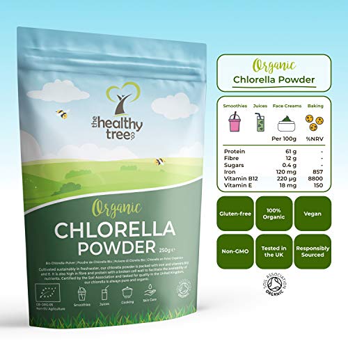 Chlorella-Pulver TheHealthyTree Company Bio Chlorella Pulver