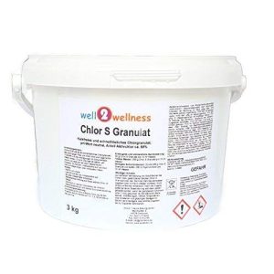 Chlorgranulat well2wellness Chlor S Granulat, schnell löslich, 3 kg