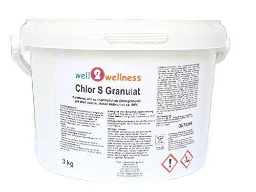 Die beste chlorgranulat well2wellness chlor s granulat schnell loeslich 3 kg Bestsleller kaufen