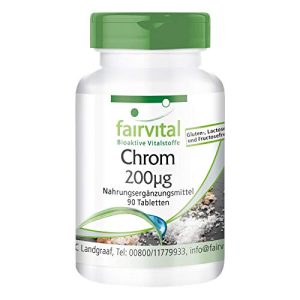 Chrom-Tabletten fairvital Chrompicolinat, 90 Tabletten