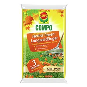 Compo-Rasendünger Compo Herbst-Rasen Langzeit-Dünger, 10 kg