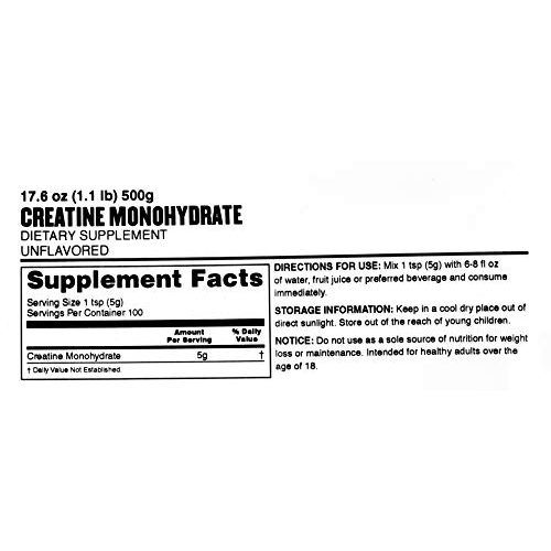 Creatin-Pulver Myprotein Creatine Monohydrate Unflavoured 500 g