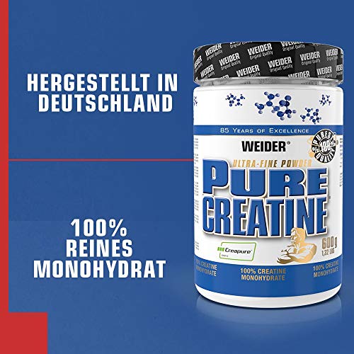 Creatin-Pulver Weider Pure Creatine, Kreatin Monohydrat, 600 g