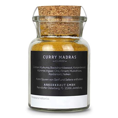 Currypulver Ankerkraut Curry Madras, 60g im Korkenglas