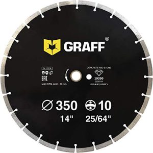 Diamanttrennscheibe-350-mm GRAFF für Beton, Granit, Bordstein