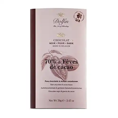 Dolfin-Schokolade Dolfin, Noir aux Féves de Cacao 70g