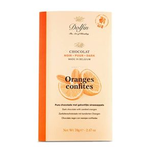 Dolfin-Schokolade Dolfin Zartbitter mit kandierten Orangen 70 g