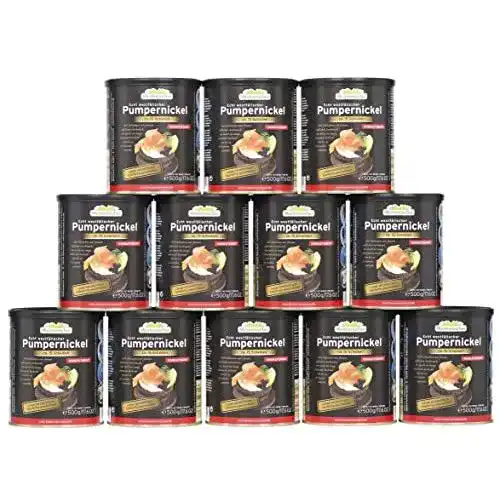 Dosenbrot Mestemacher 12 x 500g Pumpernickel echt westfälisch