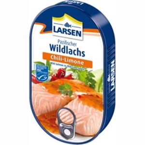 Dosenfisch Larsen Pazifischer Wildlachs Chili-Limone Msc, 120 g