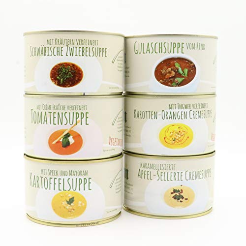 Die beste dosensuppe diem suppe paket probierpaket 6 x 400g Bestsleller kaufen