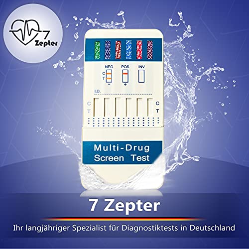 Drogentest 7 Zepter 2x Multi, Bestimmung von 6 Drogenarten