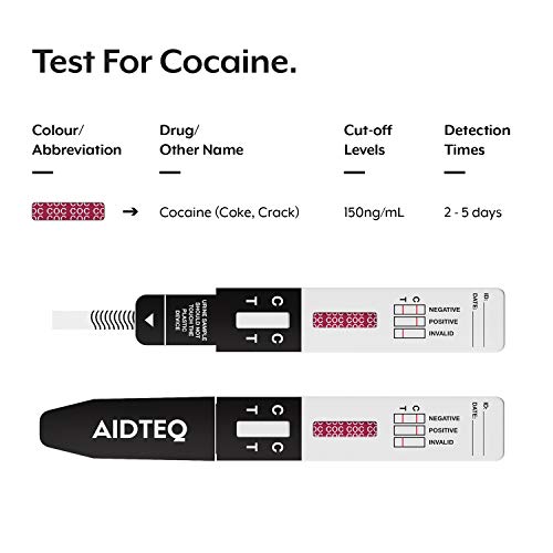 Drogentest Aydmed 10 x Aidteq Drogenschnelltest für Kokain
