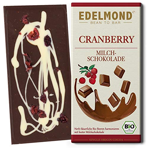 Die beste edelmond schokolade edelmond cranberry milchschokolade bio Bestsleller kaufen