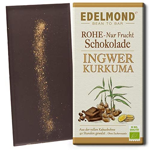 Edelmond-Schokolade Edelmond, mit frischem Ingwer u. Kurkuma
