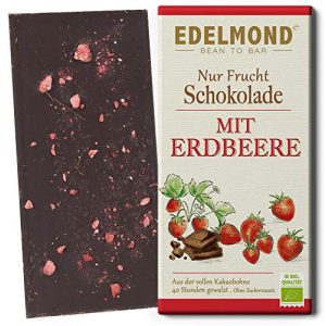 Edelmond-Schokolade Edelmond Nur Frucht Erdbeer Schokolade