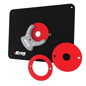 Einlegeplatte Oberfräse Kreg Tool Präzision mit Level-Loc Ringen
