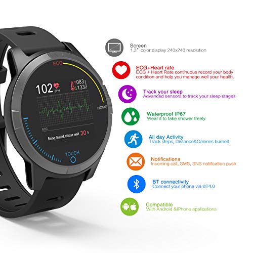 EKG-Uhr Prixton, Smartwatch für Android und iOS
