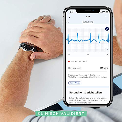 EKG-Uhr Withings ScanWatch Hybrid Smartwatch mit EKG