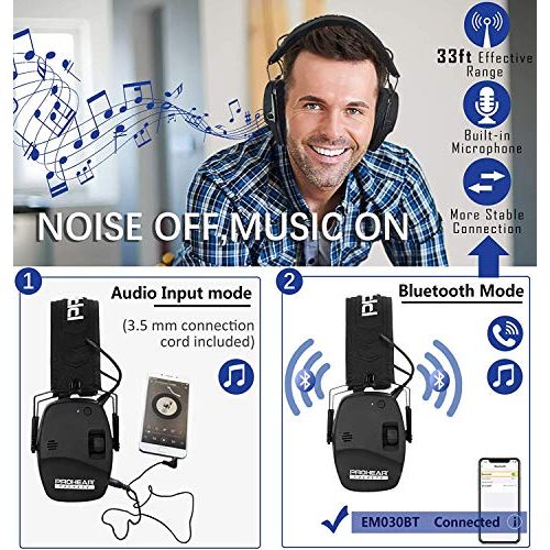 Elektronischer Gehörschutz PROHEAR 030 mit Bluetooth, SNR27dB