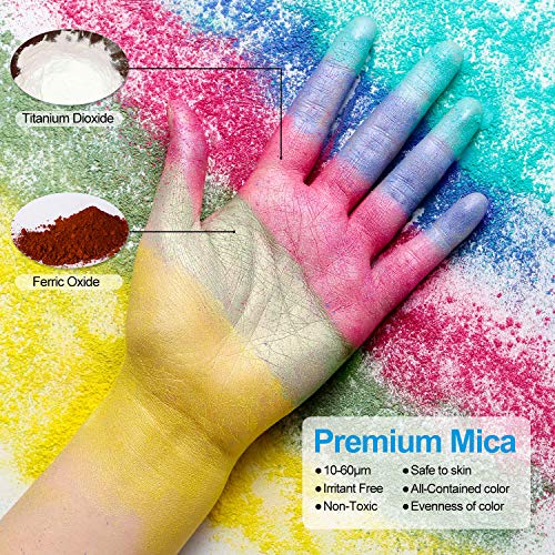 Epoxidharz-Farbe MOSUO Epoxidharz Farbe Mica Pulver, 30 Farben
