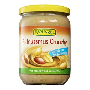 Erdnussmus Rapunzel Bio Crunchy mit Salz 6 x 500 g