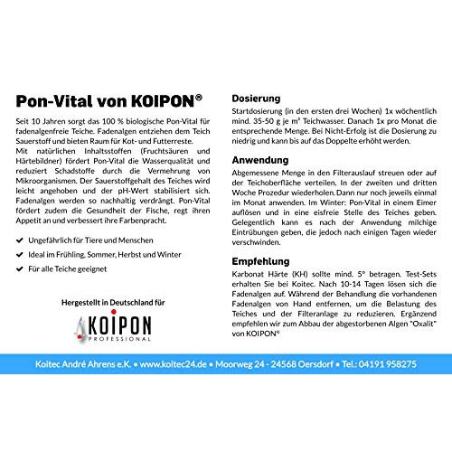 Fadenalgenvernichter KOIPON Pon-Vital 2,5 kg, 100% biologisch