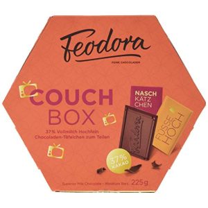 Feodora-Schokolade Feodora Couch-Box mit Täfelchen, 225 g