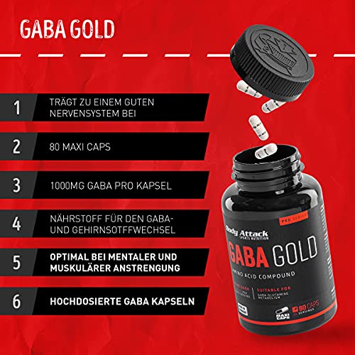 Gaba-Kapseln Body Attack Sports Nutrition Body Attack-Gaba Gold