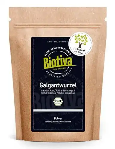 Galgant-Pulver Biotiva Galgantwurzel gemahlen Bio 250g