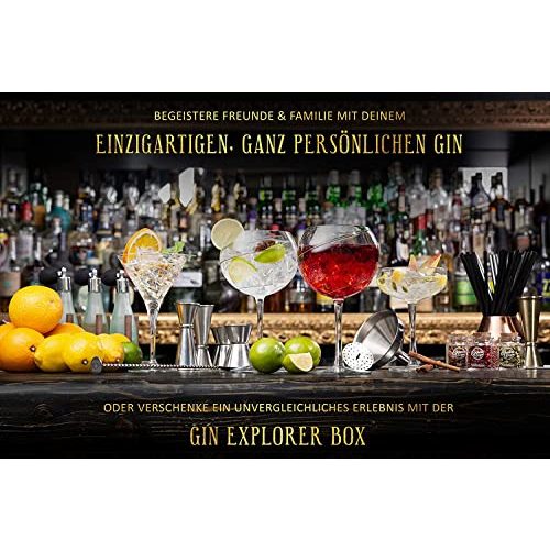 Gin-Set GOWA ORIGIN Exklusives DIY Gin Set, 140-seitige Gin Bibel