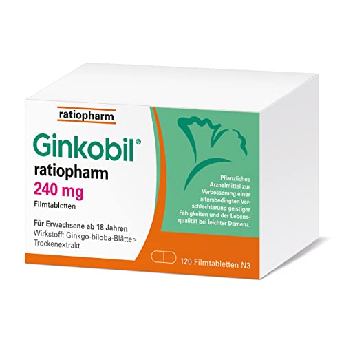 Ginkgo 240 mg Ratiopharm Ginkobil 240 mg Filmtabletten