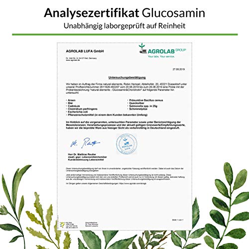 Glucosamin-Kapseln natural elements Glucosamin & Chondroitin