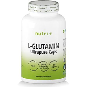 Glutamin-Kapseln Nutri + L-Glutamin Kapseln vegan, hochdosiert