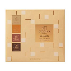 Godiva-Schokolade Godiva Carrés das komplette Sortiment 60 Stück