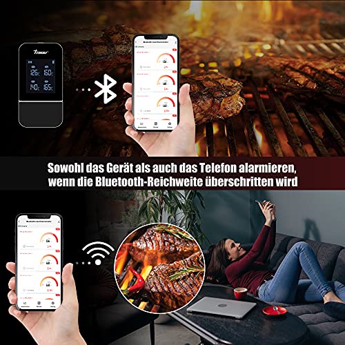 Grillthermometer (Funk) Tisoutec Bluetooth Grillthermometer