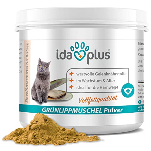 Grünlippmuschelpulver Ida Plus, 100% für Katzen, 100 g