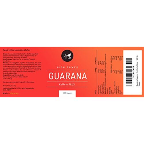 Guarana-Kapseln Blomar Guarana Kapseln Koffein PLUS