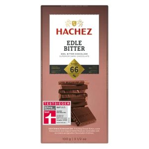 Hachez-Schokolade Hachez Tafel Edle Bitter 66%, 5 x 100 g