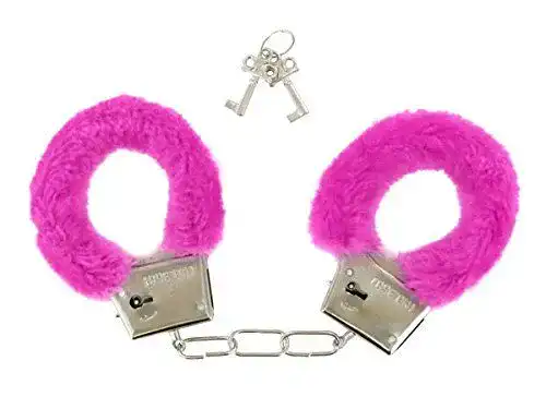Handschellen Alsino Plüsch, Plüsch Variante, Fuchsia