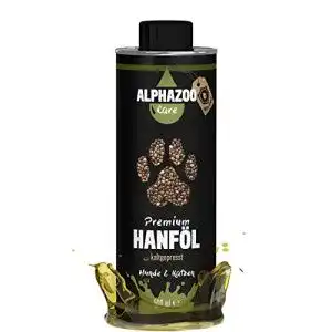Hanföl Hund alphazoo Premium Hanföl 500 ml, kaltgepresst