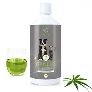Hanföl Hund Nutrani Hanföl für Hunde 1 Liter kaltgepresst