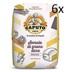 Hartweizengrieß Caputo, Semola di grano duro rimacinata, 6 x 1 kg
