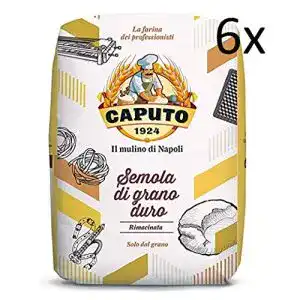 Hartweizengrieß Caputo, Semola di grano duro rimacinata, 6 x 1 kg