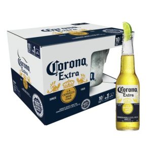 Helles Bier Corona Extra 10er-Pack inkl. Eiseimer, Geschenkpack