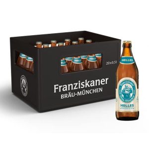 Helles Bier Franziskaner Helles Flaschenbier, MEHRWEG 20 x 0.5 l