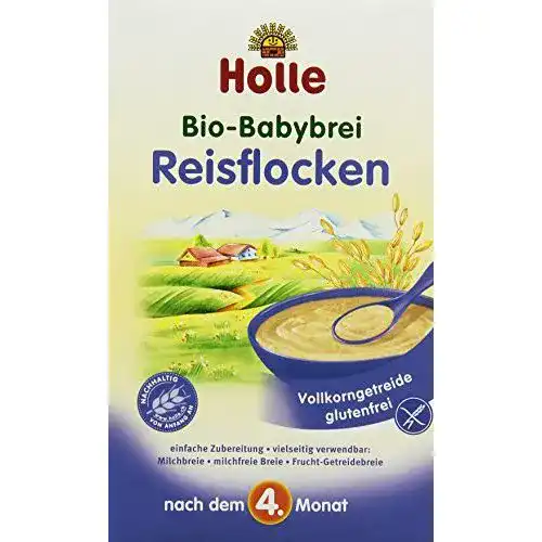 Holle-Babynahrung Holle Bio-Babybrei Reisflocken, 3 x 250 g