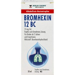 Pastillas para la tos Bromhexin 12 BC gotas orales 50 ml